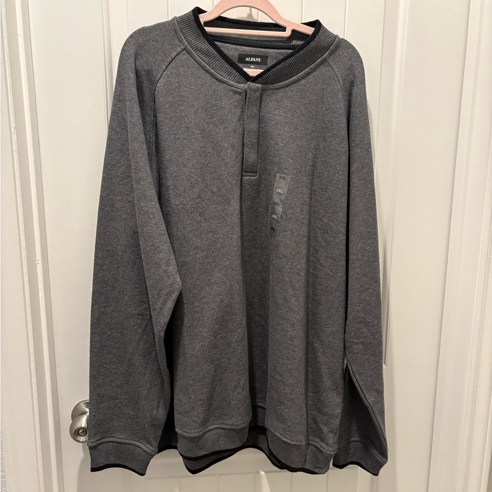 Alfani Charcoal and Black Knit Sweater